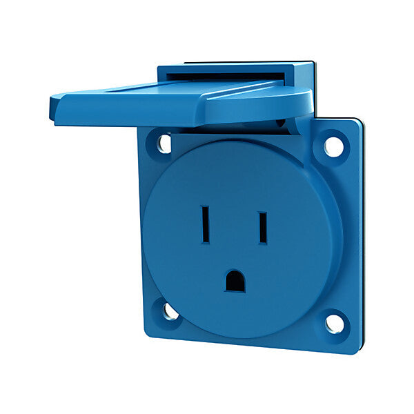 MENNEKES NEMA-Anbau-Steckdose 15A,2p+E 125V blau 10087
